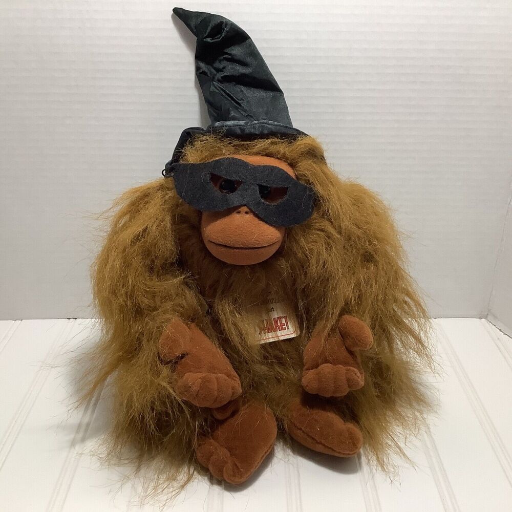 Orangutan Ollie Plush Creations With tags Wearing Witch Hat & Mask Halloween